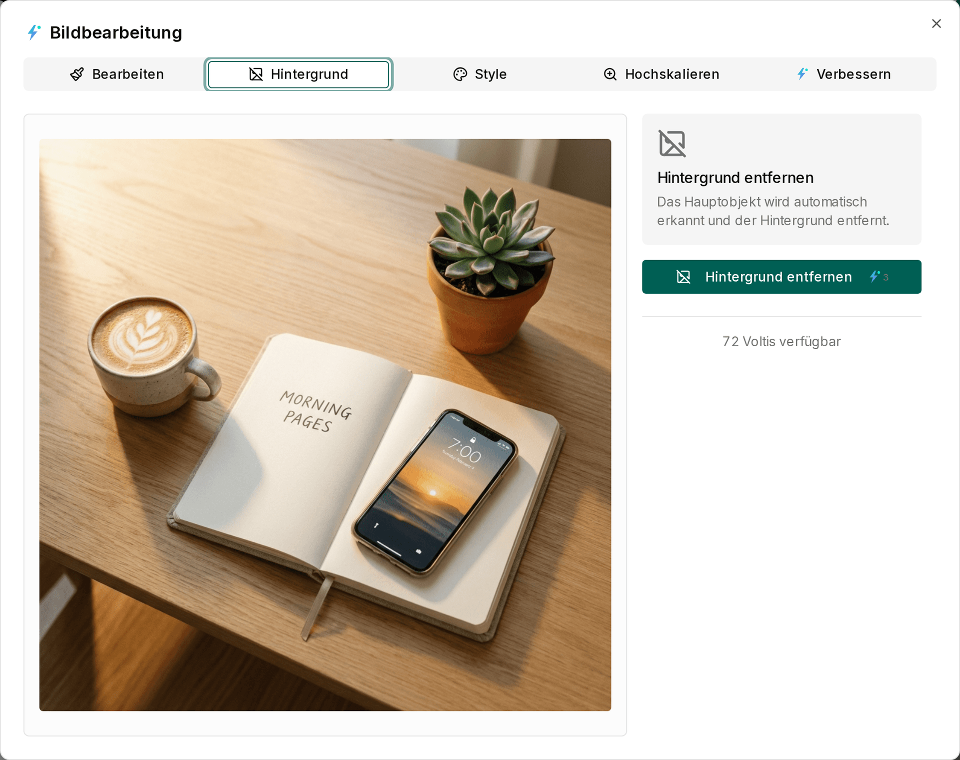 Bilder direkt in Impulio bearbeiten: Kein Canva-Tab mehr nötig